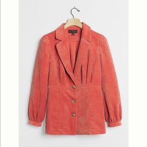 Anthropologie | Current Air |  ALFIE CINCHED CORDUROY BLAZER | Size Large